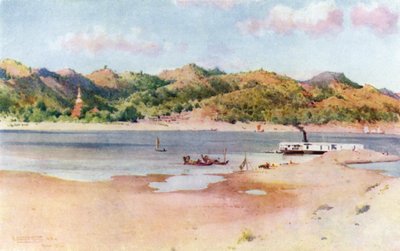 Landing-Ghaut at Prome, Low River by Robert George Talbot Kelly